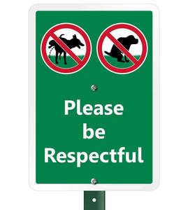 שלטי חצר חיצונית אין שום כלב או משתין או משתין חצר וגינת דשא, נא לנקות לאחר סימן חצר המחמד שלכם - Product Image 6