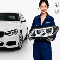 Ensemble de phares LED pour BMW Série 5 F10 F18 2010-2017, double couleur DRL Angel Eyes, feux de jour blancs et jaunes