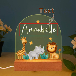 Mesa de luz nocturna acrílica 3D, decoración de luces, tablero de mensajes, regalo para niños, Luz Nocturna Del Tablero De Mensajes - Product Image 4