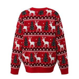 <strong>Cheap</strong> Price Free Sample Reindeer Acrylic Jacquard Knitting Breathable Knit <strong>Jumper</strong> Light up Xmas <strong>Christmas</strong> Sweater for Family - Product Image 3