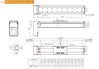 Module linéaire de haute précision, course de 660 mm, actuateur linéaire ±0,03 mm pour la découpe laser de semi-conducteurs, l'équipement d'automatisation médicale