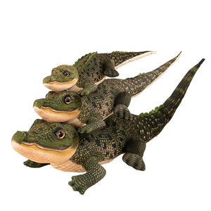 Dessin animé artificiel Crocodile peluche Super doux en peluche PP coton rempli Zoo Souvenir oreiller coussin ornement cadeau en gros - Product Image 1