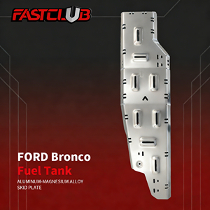 Fastclub แผ่นกันลื่นของเครื่องยนต์ทำจากอลูมิเนียมอัลลอย (อลูมิเนียมธรรมชาติ) สำหรับ <span class=keywords><strong>Ford</strong></span> Ranger <span class=keywords><strong>F150</strong></span> <span class=keywords><strong>Everest</strong></span> 2.3T 2.7T 3.0T | off-road - Product Image 5