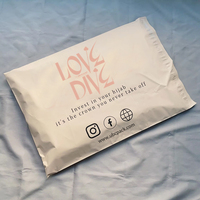 Petits sacs d'expédition en polyéthylène biodégradable avec impression de logo personnalisée pour les petites entreprises, sacs en polyéthylène noirs pour les vêtements