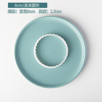 Emporte-pièces alimentaires en plastique personnalisés Safran ondulé Rectangle arc carré formes découpées en vague arc Rectangle vague ustensiles de cuisson emporte-pièce
