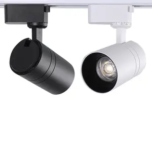 Éclairage pour magasins et centres commerciaux Spot sur rail à led Éclairage sur rail à led de haute qualité à intensité variable Noir Blanc 15 20W 90 80 85