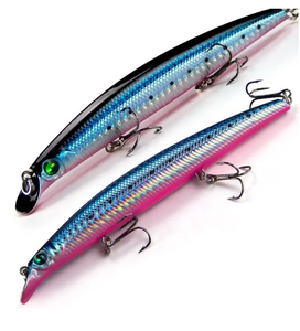 Haute qualité 3D méné dur leurre taille personnalisée 10g yeux de poisson prédateur attirail Jerk appâts <span class=keywords><strong>pour</strong></span> brochet bar pêche PVC rivière lac - Product Image 2