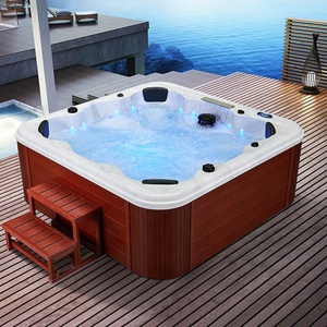 Bains à remous de luxe <span class=keywords><strong>8</strong></span> <span class=keywords><strong>personnes</strong></span> de haute qualité en usine <span class=keywords><strong>spa</strong></span> extérieur massage jacuzzier bain à remous - Product Image 2