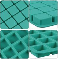 Mity Rain Lot de 2 moules en silicone carrés à 40 cavités pour truffes au chocolat, glaçons de whisky, fondant, bonbons durs et gelées gommeuses