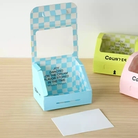 Boîtes à pâtisserie en papier de qualité alimentaire avec fenêtre transparente, pelliculage mat, impression personnalisable – Emballage jetable pour pâtisseries/gâteaux à emporter