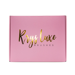 Có thể gập lại hộp giấy biểu tượng tùy chỉnh màu Hồng sóng bưu phẩm các tông giấy bao bì gửi thư Bưu Chính vận chuyển hộp - Product Image 2