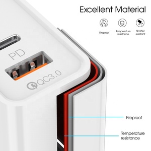 Cargador USB tipo C para teléfono móvil, cargador rápido PD de <span class=keywords><strong>20W</strong></span> para iPhone - Product Image 4