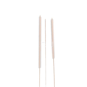 Brosse d'entretien pour instruments 320 mm, poils en nylon pleine longueur, forme ronde, filaments en acier inoxydable, outil de nettoyage médical - Product Image 1