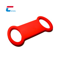 Individuelles Logo Qr-Code Silikon-Hundezeichen 13.56 MHz Nfc Haustier-Id-Namenetikett Ntag 213 Haustier-Tags