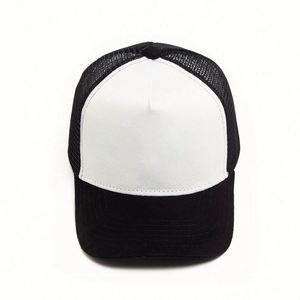 Gorra de béisbol transpirable de malla y gamuza para camionero con publicidad - Product Image 4