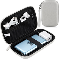 Étui personnalisé en EVA, sac de rangement portable pour appareils électroniques, étui de voyage étanche pour câbles, chargeur, batterie externe