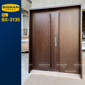 <span class=keywords><strong>Porte</strong></span> <span class=keywords><strong>d</strong></span>'<span class=keywords><strong>entrée</strong></span> extérieure en bois massif sur mesure, design moderne exclusif, à longues poignées, lignes verticales, <span class=keywords><strong>avec</strong></span> double vitrage latéral. - Product Image 2