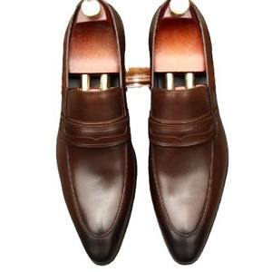 Zapatos Oxford de Diseño Nuevo, Talla Grande, Venta Directa, Zapatos de Hombre de Cuero Genuino, Formales, Casuales de Negocios, Sin Cordones, Transpirables y Antideslizantes - Product Image 3