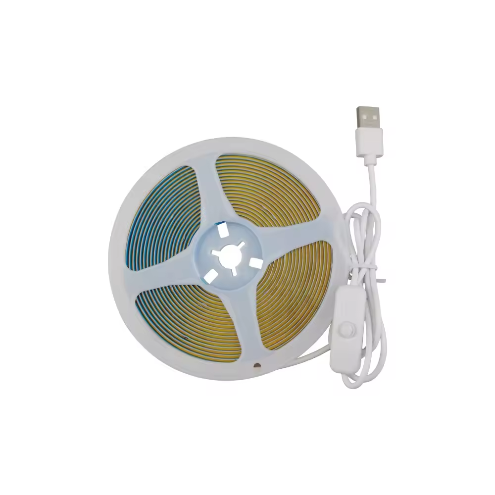 5V COB Flexible Light with USB Tape Switch Live Fill Light Atmosphere Mirror Headlight Gaming Room Decorative Light Strip