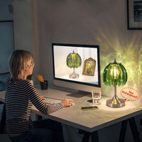 Lampe de table contemporaine rechargeable à piles, 3 CCT, à intensité variable par toucher, idéale pour la chambre à coucher, la lecture au chevet, le camping