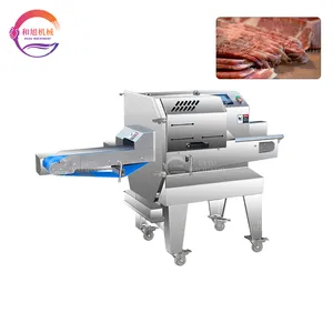 Industrial Automatic Cooked Meat Slicing Machine Salami Ham Sausage Cutting Cutter Chopper Frozen Meat Slicer