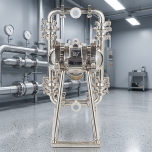 Stainless Steel Pneumatic Diaphragm Low Pressure <b>Pump</b> for Industrial Use in Pharmaceutical Industry - Product Image 2