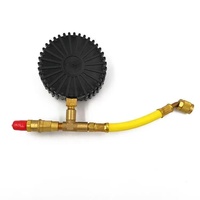 Kit de régulateur de pression d'azote manuel en acier inoxydable avec robinet à bille et tuyau flexible pour raccord de climatisation