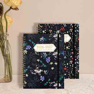 2026-2027 Mid-Line Coil <b>Notebook</b> <b>A5</b> English Weekly Planner Customizable for Schedule Gift in Stock - Product Image 1