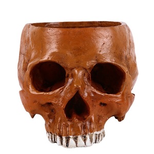 Adornos de <span class=keywords><strong>maceta</strong></span> de <span class=keywords><strong>calavera</strong></span> SKF09, nueva <span class=keywords><strong>maceta</strong></span> de <span class=keywords><strong>calavera</strong></span> de resina para decoración del hogar, artesanías de <span class=keywords><strong>calavera</strong></span> de cabeza humana hechas a mano - Product Image 3