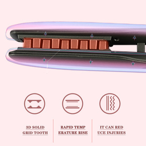 Lisseur et fer à boucler DSP avec revêtement céramique, écran LCD, température réglable, arrêt automatique intelligent, multi-styler - Product Image 3