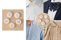 Botones Redondos de Resina de 4 Agujeros para Camisas, Marca MH, Accesorios Uniformes al por Mayor