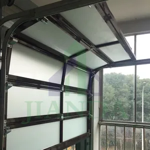 Üretici özelleştirilmiş cam garaj kapısı temperli cam 9x8 garaj kapıları ile açacağı