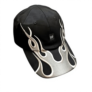 Distressed Black Baseball <b>Cap</b> With Frayed Details And Ripped Texture Design - Product Image 4