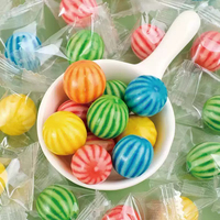 Chewing-gum en conserve nostalgique en forme de pastèque, fourré, saveur fruitée, pour enfants