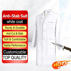 Wholesale Hospital Work Wear Customizable Factory Direct White Coat Anti-Cut <b>Fire</b> Proof HPPE Level D Protection Safety Clothing - Product Image 1
