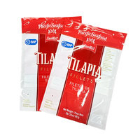 Sac de congélation pour aliments personnalisé sac de filet de poisson sac composite pour aliments en plastique avec fenêtre