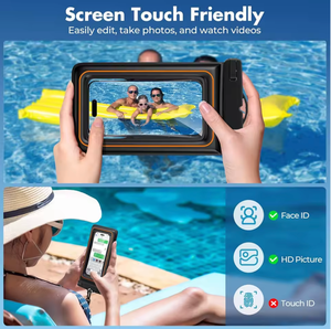 Sac étanche universel pour téléphone portable, flottant, à la mode, pour activités <span class=keywords><strong>de</strong></span> plein air, IPX8, pochette sèche pour natation, plongée, surf, camping, randonnée, avec fermeture éclair et fermoir - Product Image 5