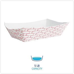 Cestas de papel para camiones de comida Boardwalk BWK 30LAG500 - Product Image 1