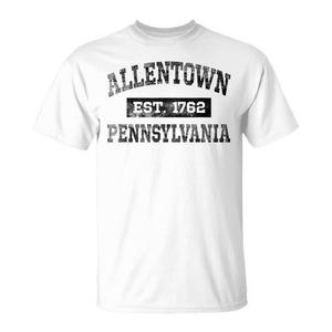 T-shirt Allentown Pennsylvania con design con scritte Est 1762 - Product Image 1