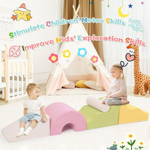 Structure de jeu souple en mousse, formes géométriques, structure d'escalade intérieure pour enfants, entraînement d'intégration sensorielle - Product Image 1