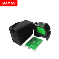Outil de marquage laser à nivellement automatique à 2 lignes de niveau laser vert SIAMAS 1V1H avec support mural magnétique