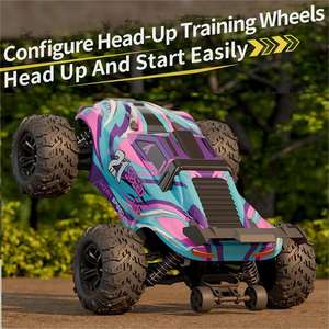 AiJH Auto RC Todoterreno Escala 1:16, 35KM/H Alta Velocidad, Vehículo Eléctrico 4WD con Control Remoto Todoterreno de 2.4 GHz - Product Image 3