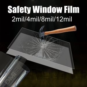 2mil 4mil 8mil 12mil Verre de protection Transparent anti-smash <span class=keywords><strong>Film</strong></span> de sécurité incassable pour bureau à domicile - Product Image 2