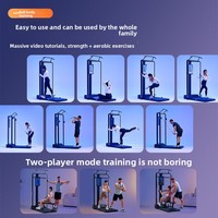 Estación Multifunción Inteligente Smart Magic Mirror Power: Equipo de Fitness Doméstico Todo en Uno, Máquina Smith con Estructura de Gantry, Equipo de Gimnasio