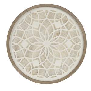 DB Two-Tone Round Medallion Wall <b>Decor</b> Elegant <b>Accent</b> for Home <b>Decor</b> - Product Image 6