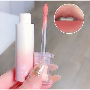 2023 ours velours mignon glaçure pur désir décontracté Look châtaigne rouge-brun lèvre boue coréen maquillage fille rouge à lèvres nouveau - Product Image 5