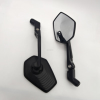 SHENAO Nouveaux rétroviseurs de moto universels CNC pliables convexes grand angle BAJAJ TVS Apache RTR 160 / 200 Unique 3D Ripple