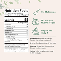 OEM/ODM Arrow root Powder Nicht aromatisiertes Verdickung mittel zum Kochen und Backen natürlicher Lebensmittel zutat ohne GVO, gluten frei