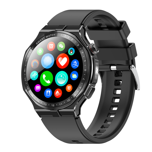 4G Smartwatch 4G Calling Music GPS Heart Rate Blood Oxygen Body Temp Monitor 1.43 Inch AMOLED 2+16GB Multi Language