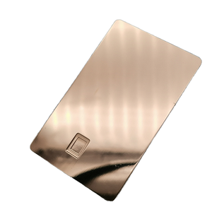 כרטיסי ביקור ממתכת עמידים למים עם שבב NFC נסתר NFC213/215/216, כרטיס חבר, כרטיס מלון, כסוף מוברש, חריטת לייזר, הדפסת משי - Product Image 5